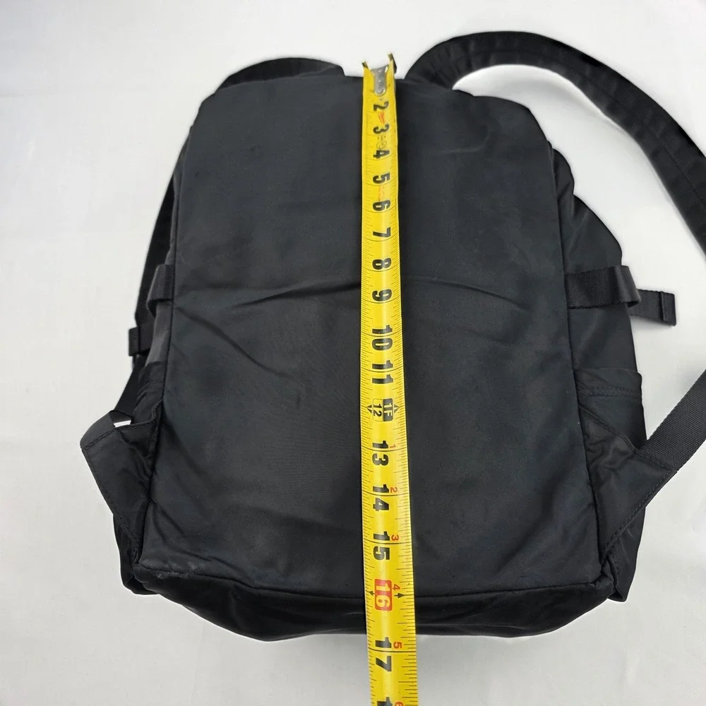 Lululemon Backpack Black 15 Inch Soft Case Women Nylon Travel Daypack Bag